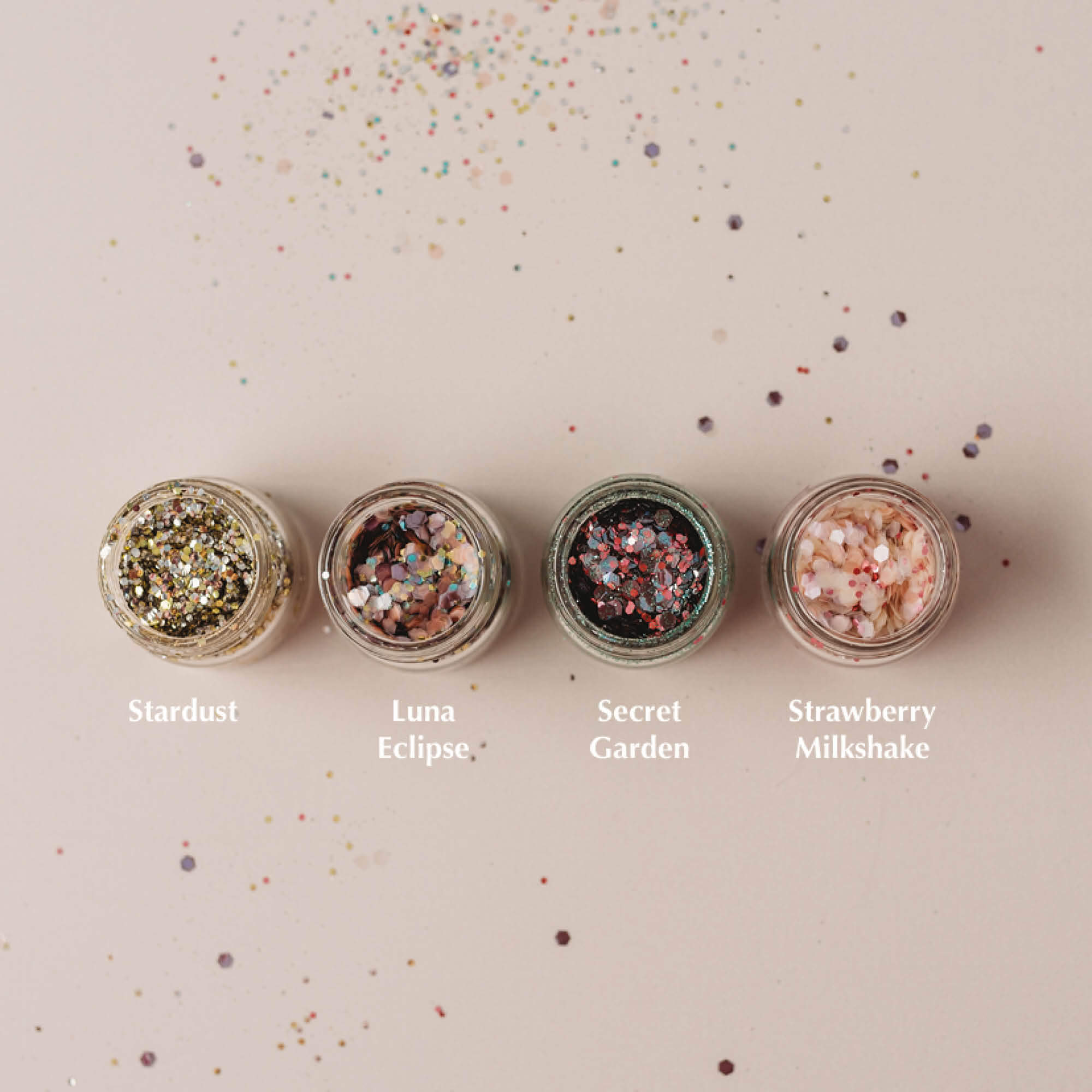 Eco glitter, made from plants, not plastic by The Glitter Tribe from Your Wild Books.