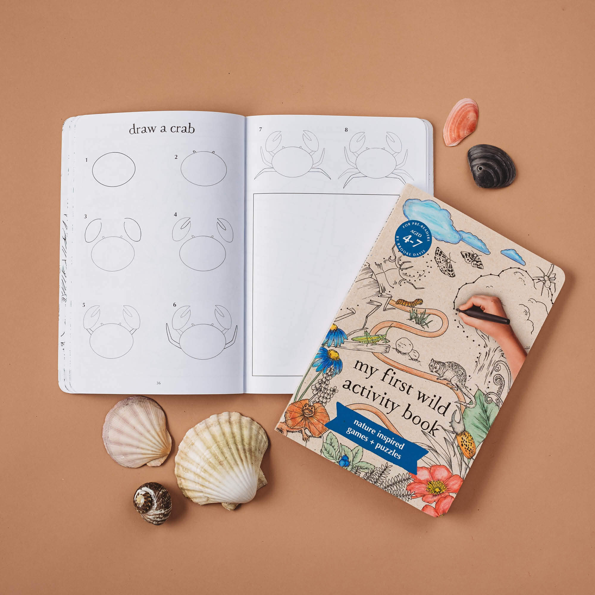My First Wild Activity Book made in Australia by Your Wild Books includes step by step drawing lessons