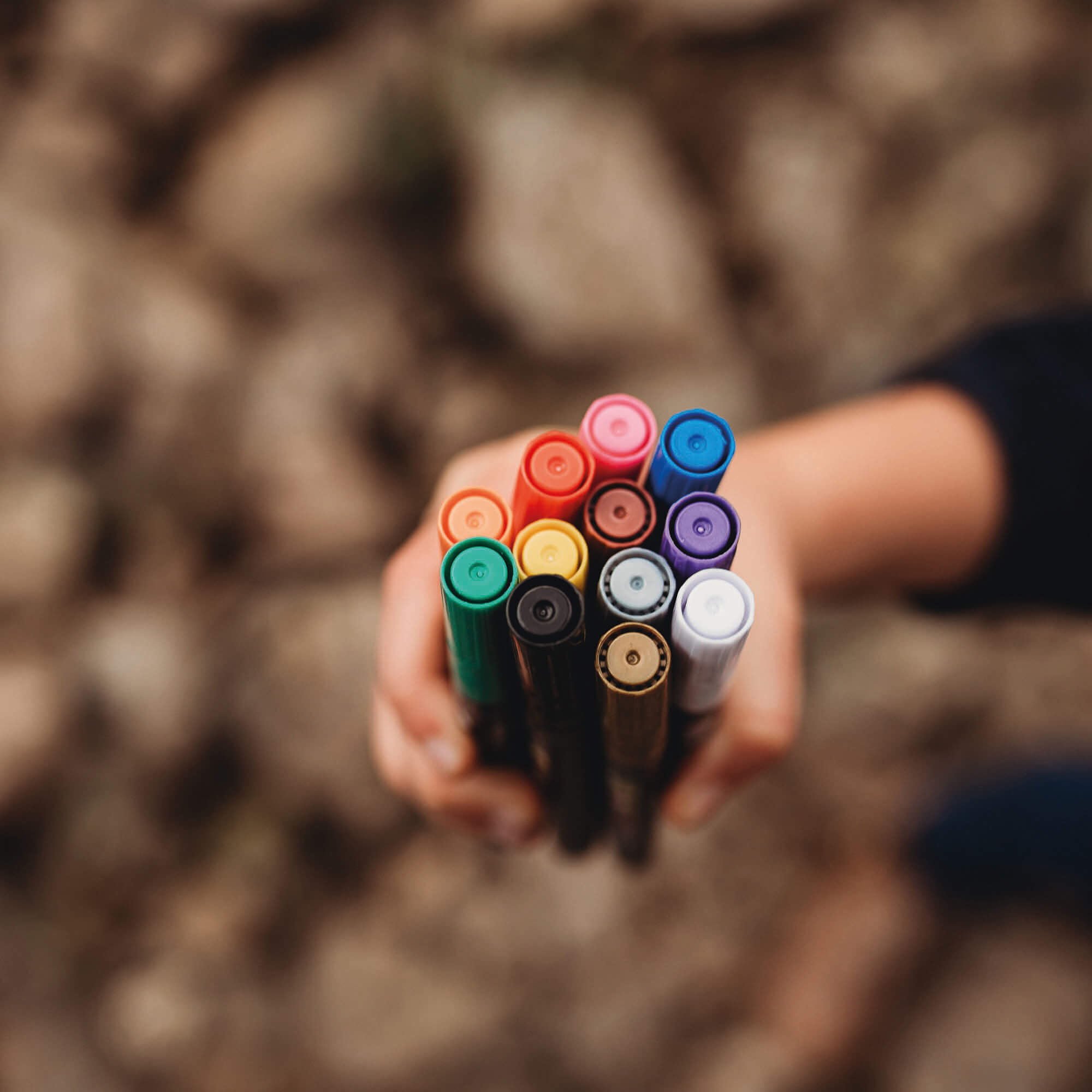 Paint pens featured in Nature Craft Starter Pack from Your Wild Books includes Wild Imagination book, Wild Child book, paint pens in classic colours and an opinel beginners whittling knife. Save 20%