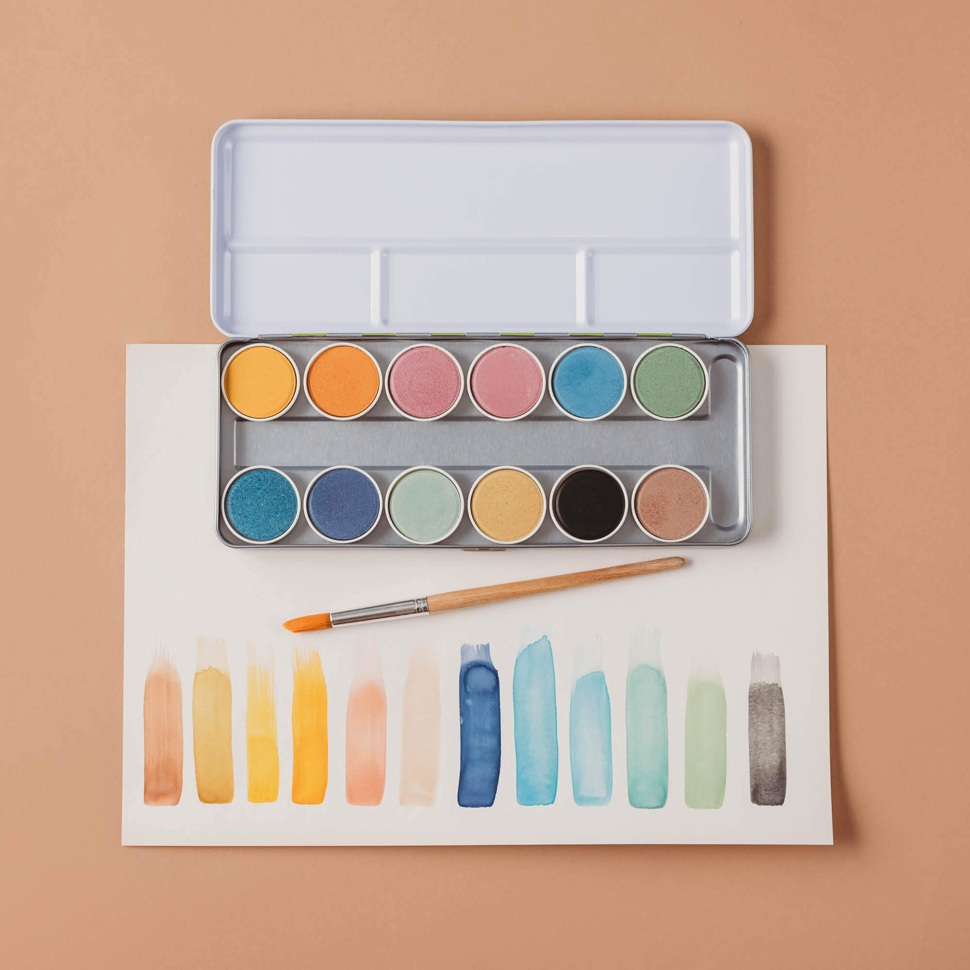 All natural, chemical free, plastic free, watercolour paint from Okonorm brand from Your Wild Books