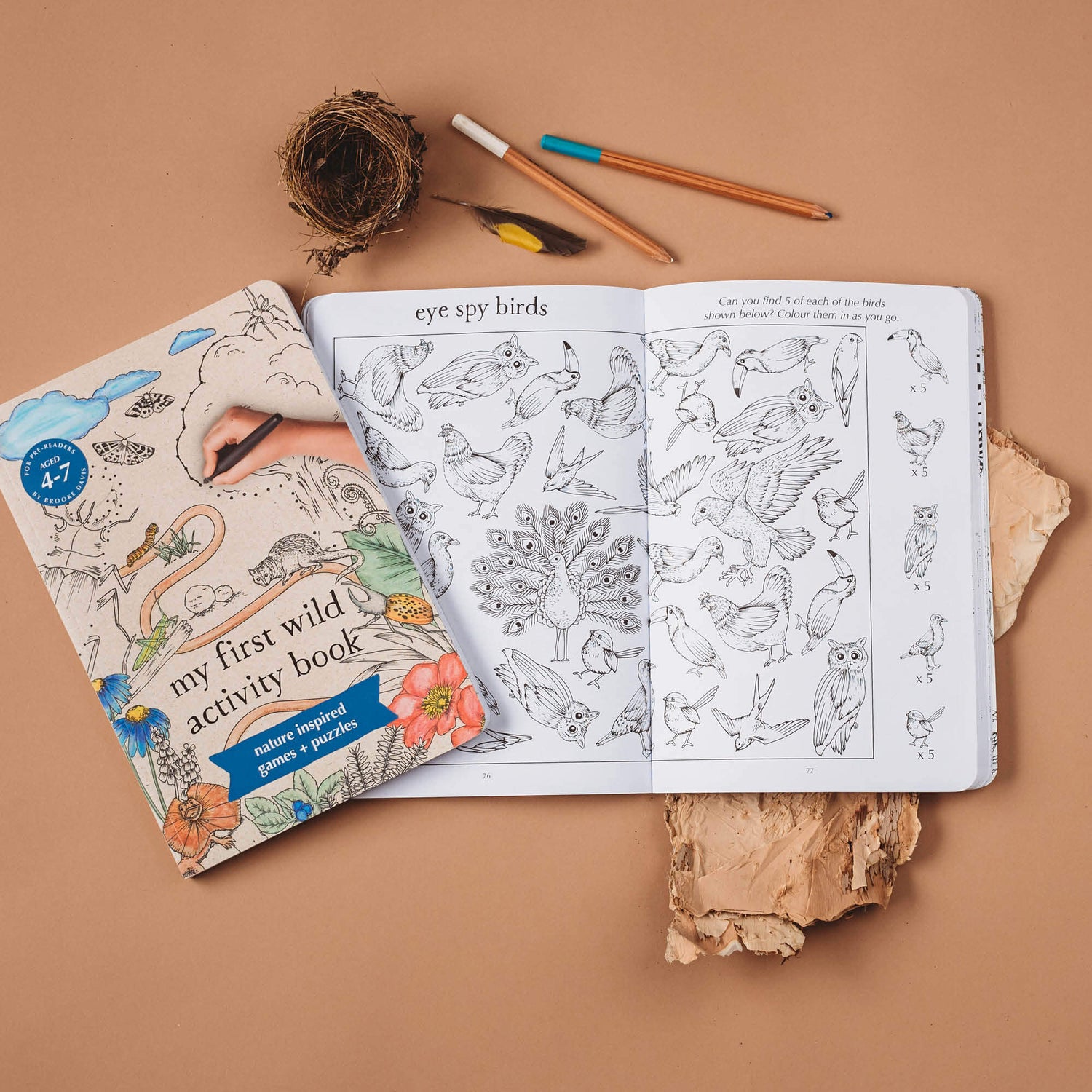 My First Wild Activity Book, nature inspired games and puzzles, printed in Australia by Your Wild Books.