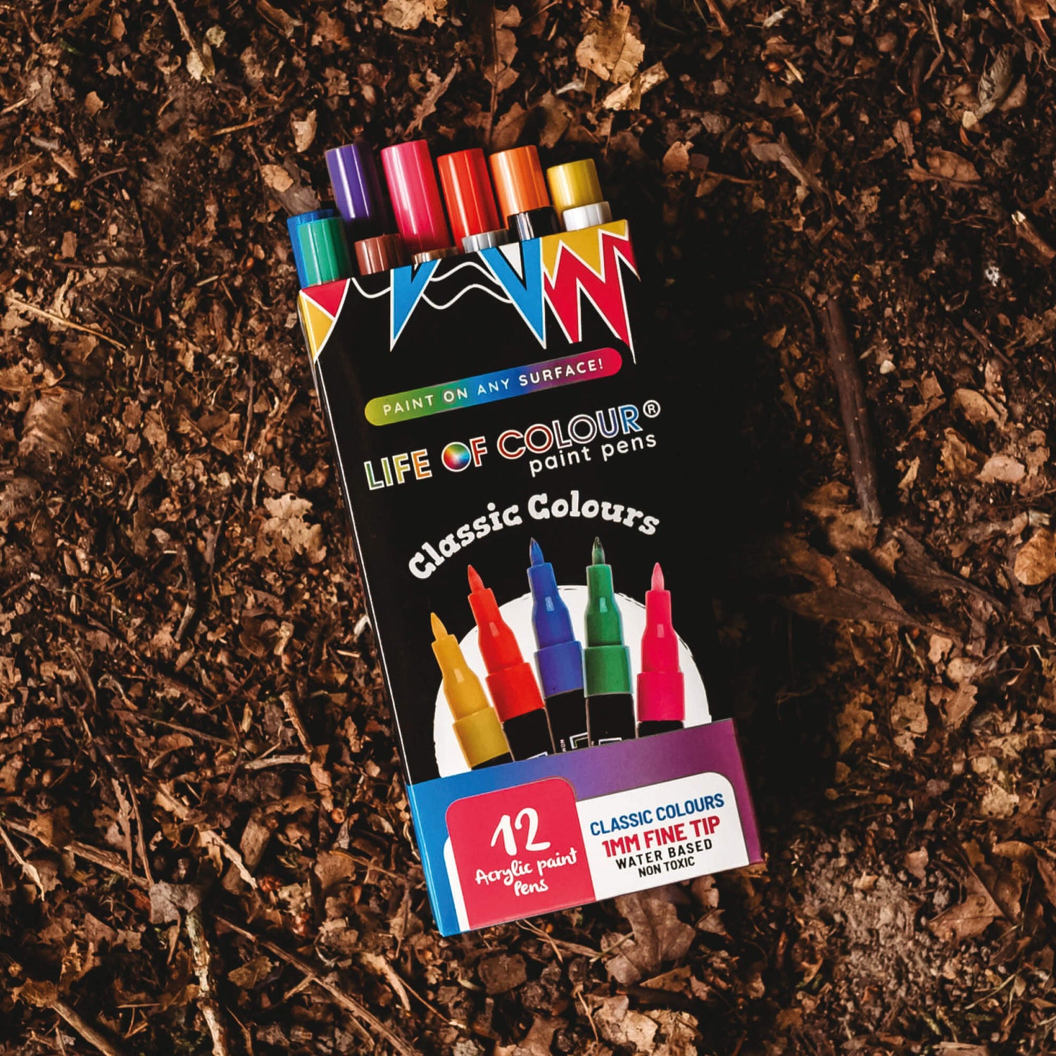 Classic colours fine tip paint pens from Life of Colour in Your Wild Books shop