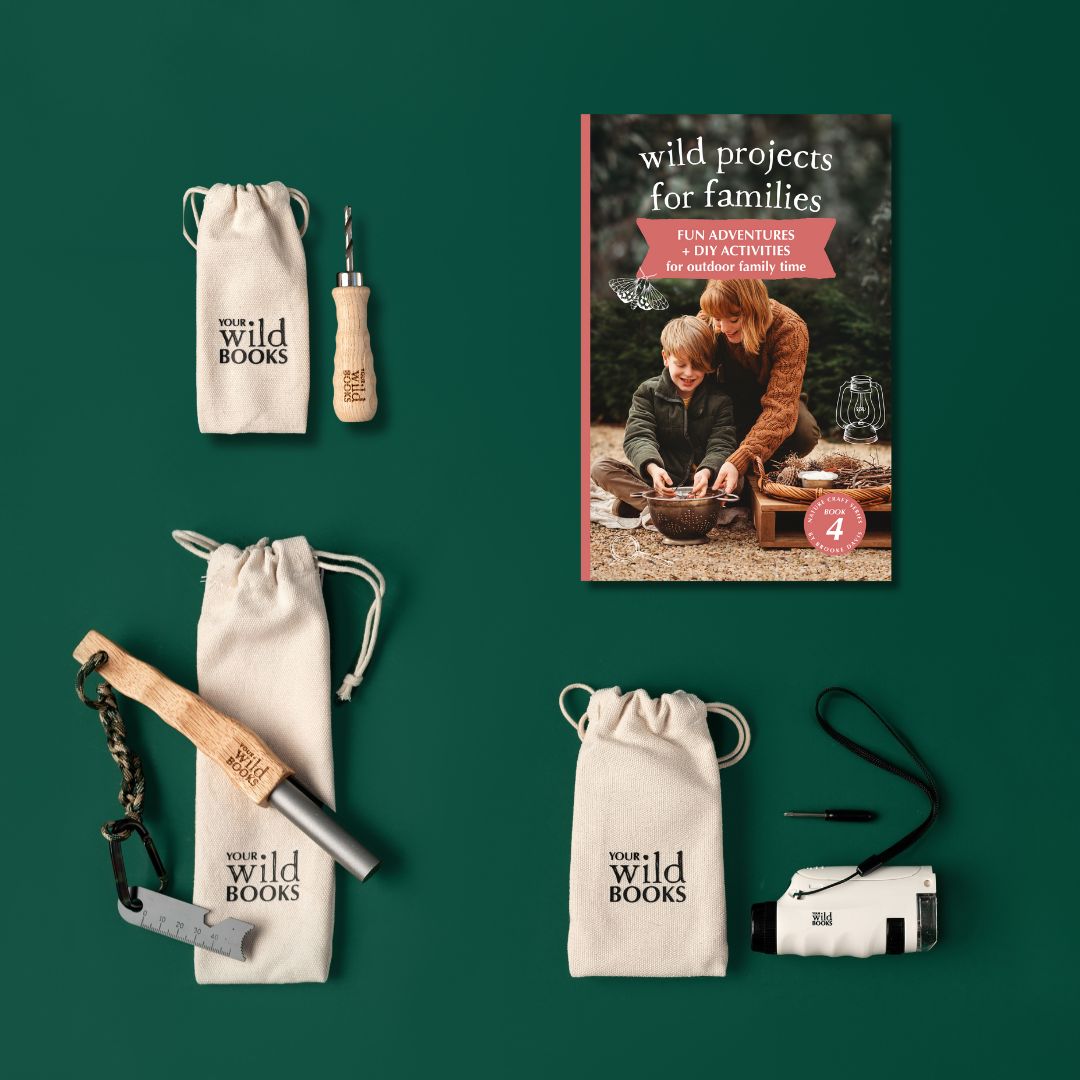 Real Tools Bundle | Includes book, hand drill, whittling knife and fire ...