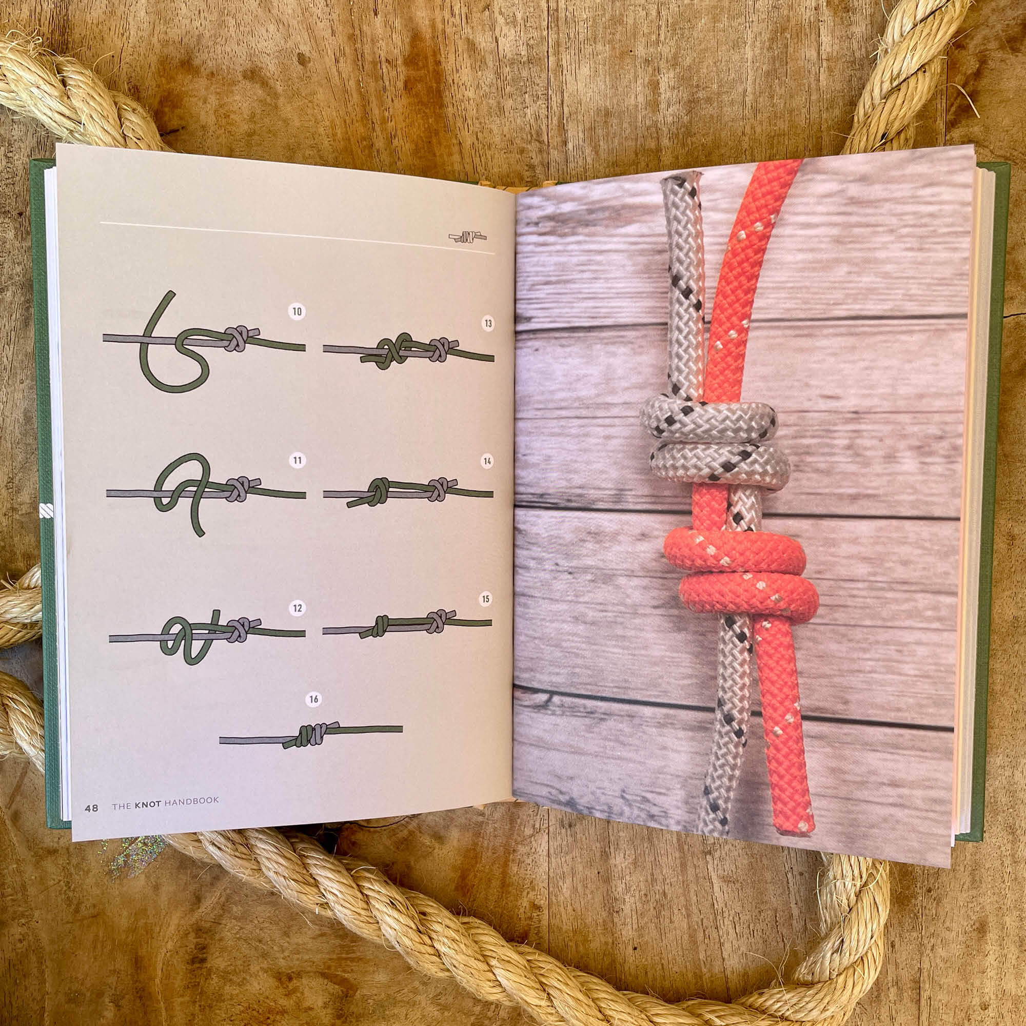 The Knot Handbook by George Lewis, 50 essential knots and their uses, part of the nature inspired range at Your Wild Books 