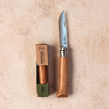 Advanced No 08 Opinel Wood whittling knives for kids for all your nature craft projects, suitable for beginners and advanced woodworkers. Made by Opinel from Your Wild Books.