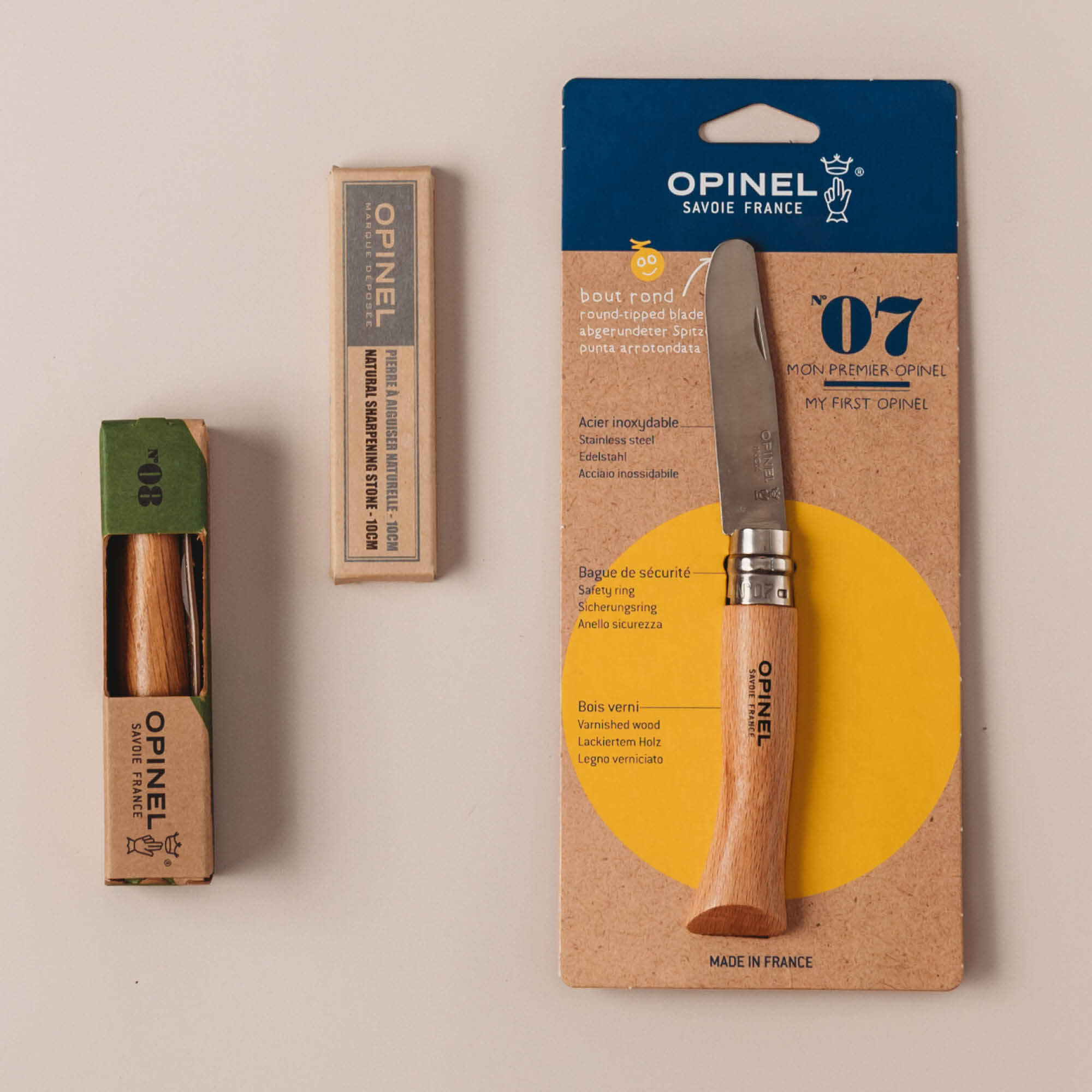 Wood whittling knives for kids for all your nature craft projects, suitable for beginners and advanced woodworkers. Made by Opinel from Your Wild Books.