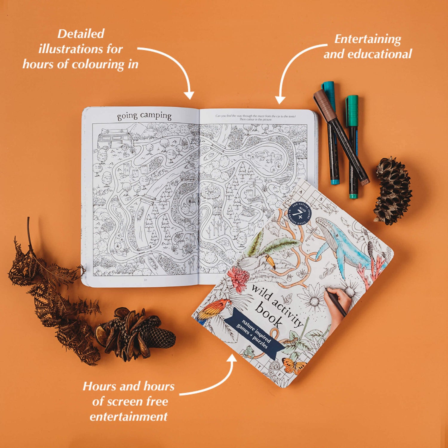 Maze activity from Wild Activity Book, nature inspired games and puzzles by Your Wild Books. Made in Australia for kids over 7 years.