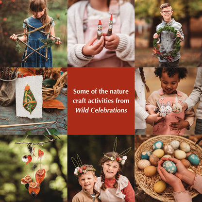 Some of the nature craft activities from Wild Celebrations book, with nature craft for Christmas, Easter, the Season and birthday parties. Made in Australia by Your Wild Books.