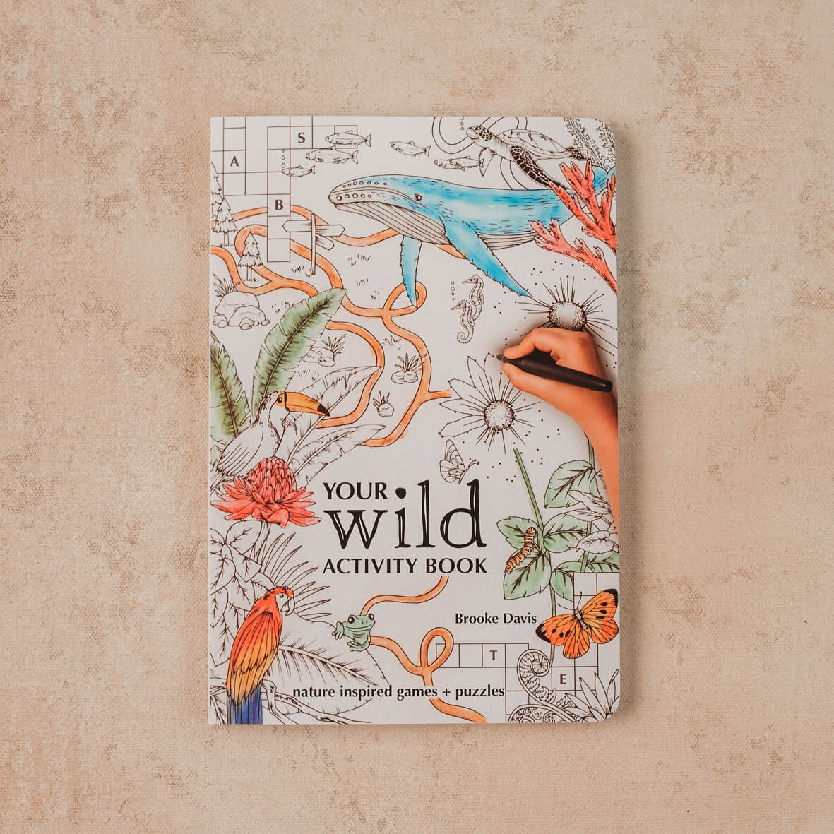 Your Wild Activity Book, nature inspired games and puzzles, made in Australia by Your Wild Books.